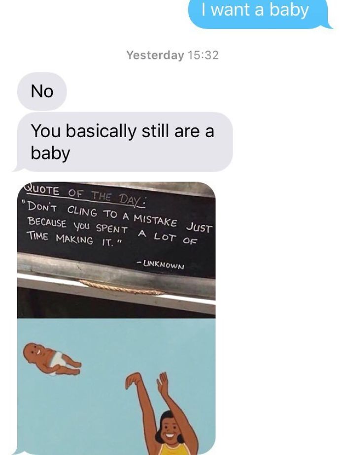 Twitter Prank: Text your boyfriend "I want a baby" and screenshot his reply...Check the thread for these hilarious replies 