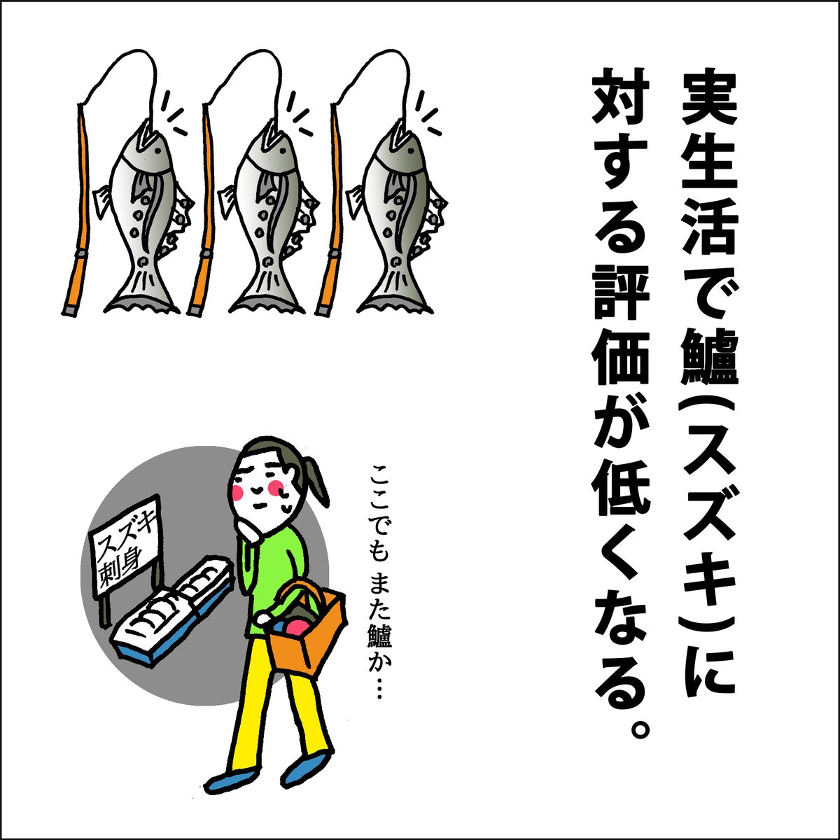 子どもに買ったゲームなんですが、
親もついついハマってしまいました。
アホのようにスズキばっかり釣れるのは
うちの島だけじゃないはず。 