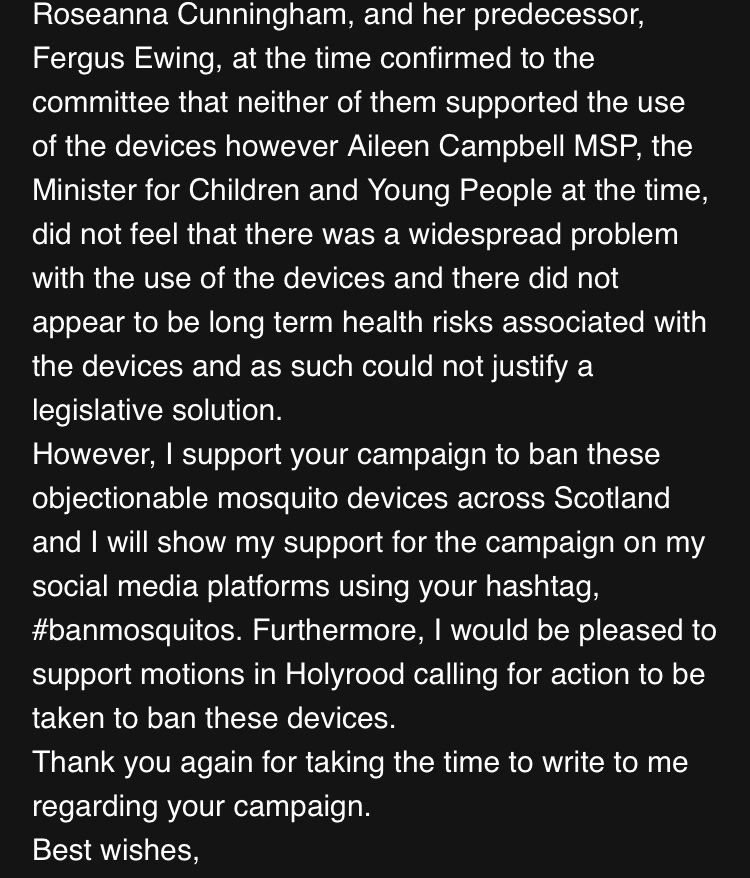 We’ve also had a response from  @Jackson_Carlaw - thank you for your support, Jackson!