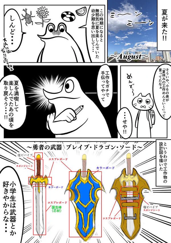 大人になったからこそ本格的に作れる？勇者の武器を作成しよう！