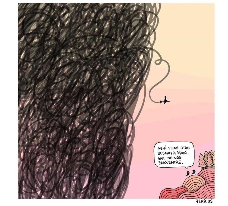 ☀️¡Buen inicio de semana!

Y para todos los que emprendemos, a seguir luchando. 💪🏻

Esta mañana he visto la viñeta que dejo abajo y es cierto que a veces hay que protegerse de personas desmotivadoras... y en ocasiones hasta de tu propio pensamiento 😅

¿Verdad?