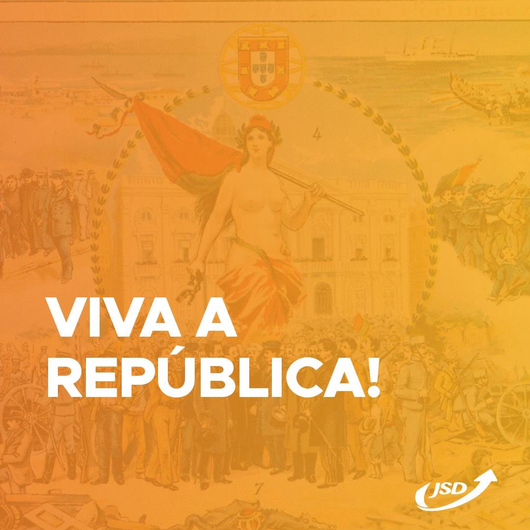 JSDPortugal's tweet photo. 5 de Outubro - 110 anos da Implantação da República Portuguesa. Viva a República! 🇵🇹 https://t.co/qrCkfj57CN