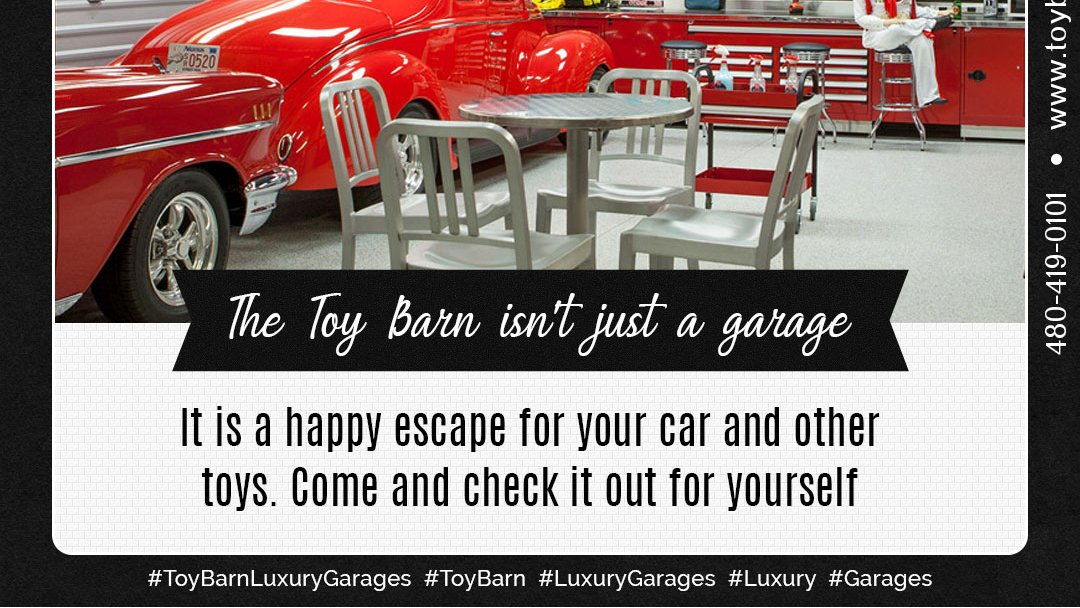 The Toy Barn isn’t just a garage. It is a happy escape for your car and other toys. Come and check it out for yourself.
toybarnstorage.com

#ToyBarnLuxuryGarages #ToyBarn #LuxuryGarages #Luxury #Garages #Cars #ExpensiveCars #ExpensiveToys #LuxuryCars #Safety #SecureGarages