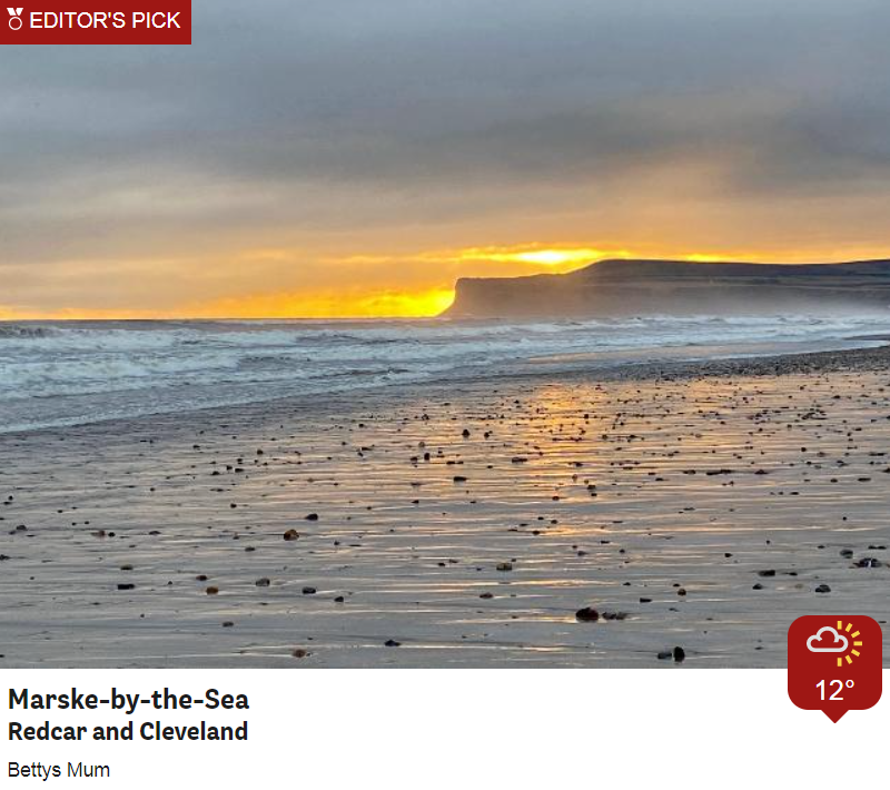 🌅 Dawn of a new day in Marske-by-the-Sea. Thanks to Bettys Mum for sharing.