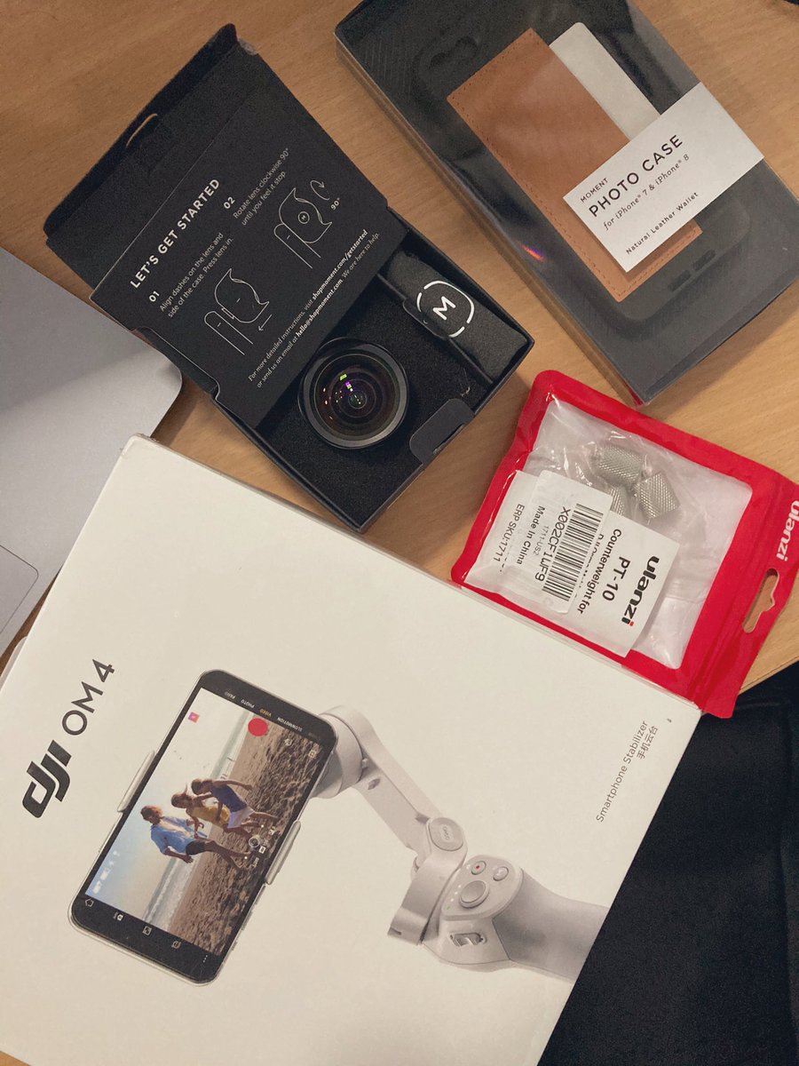 Got myself some new gears for mobile photography/Videography 
#photography #videography #dji #djiom4 #moment #momentlens