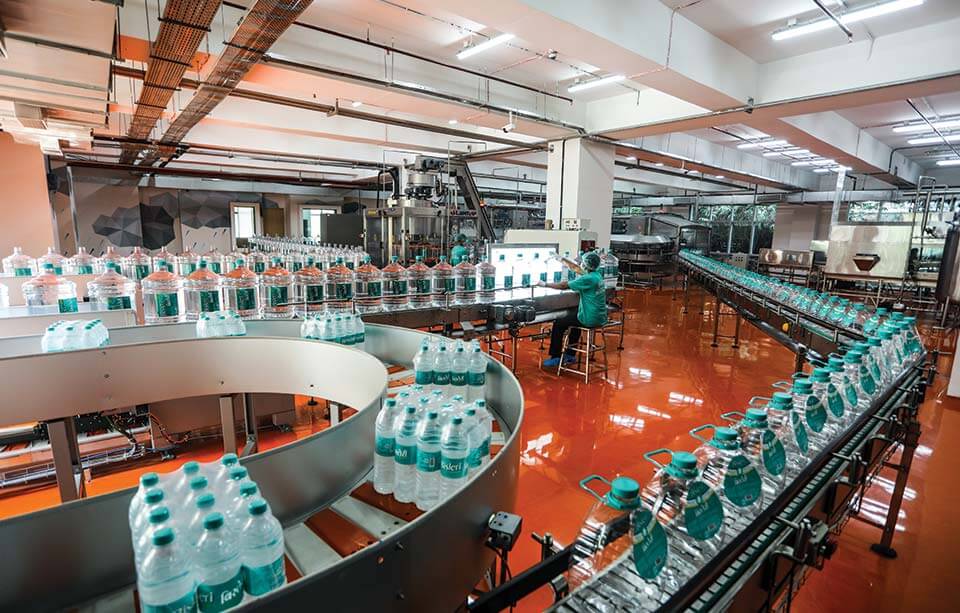 2018 - Bisleri launches world’s first vertical manufacturing plant for mineral water in Mumbai.Distributed across 5 levels and spread over 18000 sq. meters, the plant doubles the production capacity of 430 bottles per minute delivered by the old plant.19/