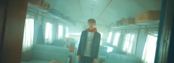 Namjoon is also alone on the train. He is someone looking for his identity. Namjoon runs to the other carriage in the same direction as the train which indicated that he was going on the right direction but just like life,we will definitely stop by, someday! ++