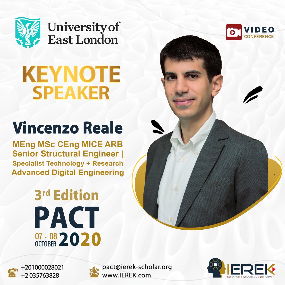 marwaeid360's tweet photo. @RosyKnight 
Dr. Reale is a chartered structural engineer and architect . He holds a master's of Science from the Architectural Association in London.
Register: https://t.co/aRm4QeF9e5 https://t.co/aR6zk9ssBR