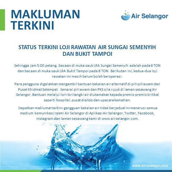 Air Selangor On Twitter Bantuan Lori Lori Tangki Air Air Selangor Di Pusat Khidmat Setempat Di Usj 4 5 Dan Di Jalan Gangsa Teluk Panglima Garang Yang Mengagihkan Bantuan Bekalan Air Kepada Para Pengguna