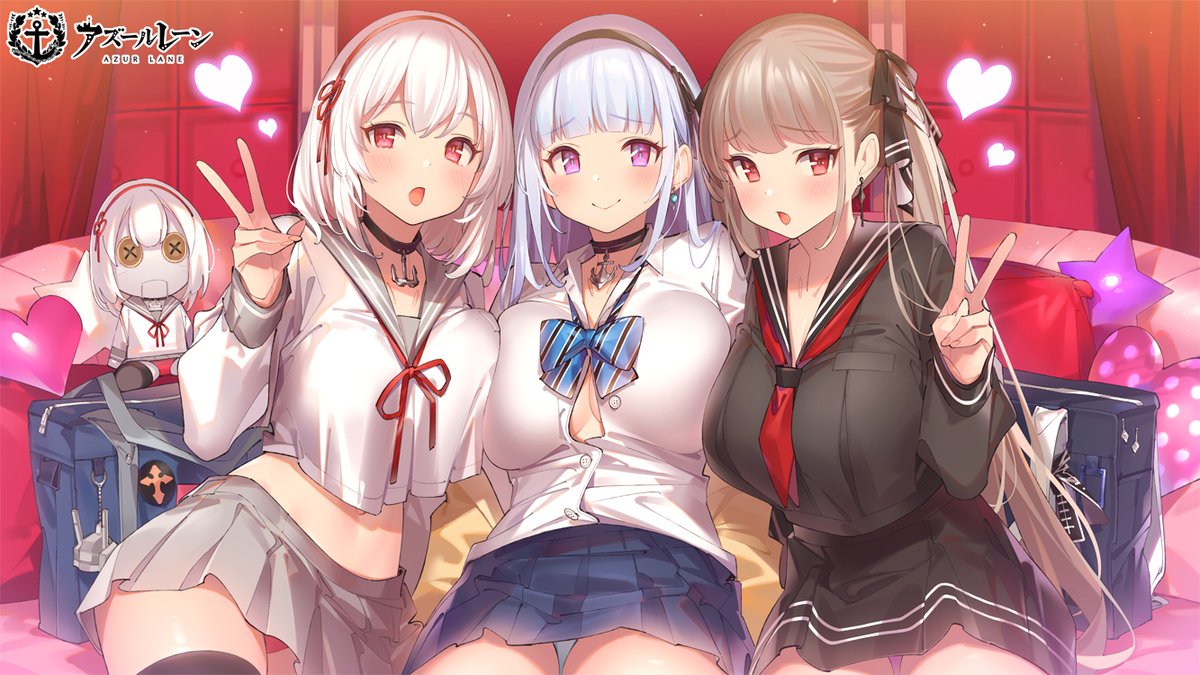 ポップキュン Popqn アズールレーン Azurlane Staff 3周年記念イラストを描かせていただきました おめでとうございます アズールレーン アズレン3周年