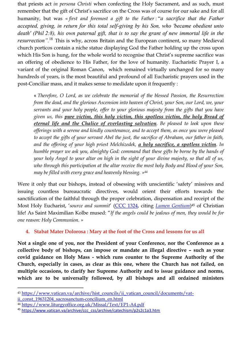 Thread: A mighty orthodox counterblast to the Bishops of  @catholicEW, whose Covid rules are arbitrary and chaotic. It's by Fiona McDonald, whose dramatic revelations earlier this year were accurate – but who was ignored.