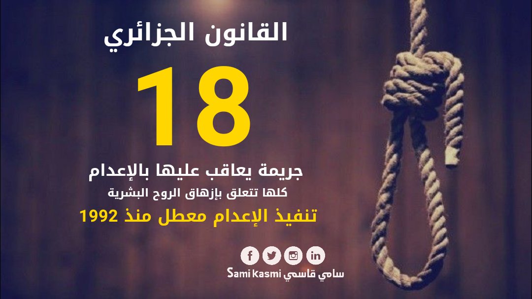 ◾ربع مليون جريمة في النصف الأول من عام 2020.. ما الذي حل بالمجتمع الجزائري؟! 
إقرأ بعض الإحصائيات وشاركنا وجهة نظرك.. ما الحل للقضاء على هذه الظواهر؟ 
#الجزائر 🇩🇿
#القصاص_لقاتل_شيماء 
#الاعدام_لمغتصب_شيماء