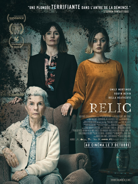 Luladasy's tweet photo. 🎃CONCOURS
J'ai l'opportunité de vous faire gagner 10x1 place pour voir #Relic (au cinéma le 7 octobre). 
Un film qui mêle avec brio le macabre et le drame. 
Partenariat avec @MenschAgency @StarInvestFilms 
Pour participer :
• Follow @Luladasy @StarInvestFilms 
• Like &amp; RT https://t.co/nbjAilzHko