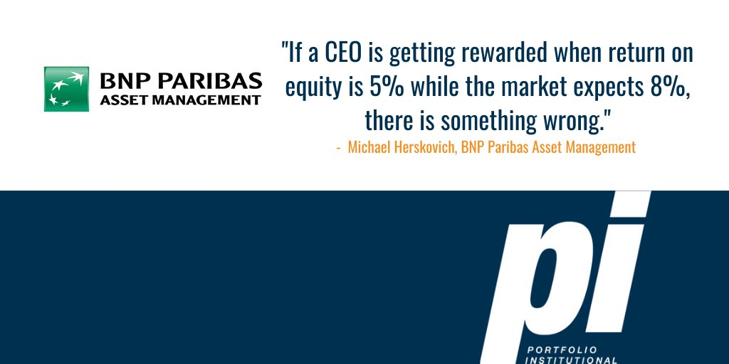 Sponsored ESG Club | BNP Paribas Asset Management

"If a CEO is getting rewarded when return on equity is 5% while the market expects 8% there is something wrong."

- Michael Herskovich

Read the full feature here: bit.ly/3nhRex3