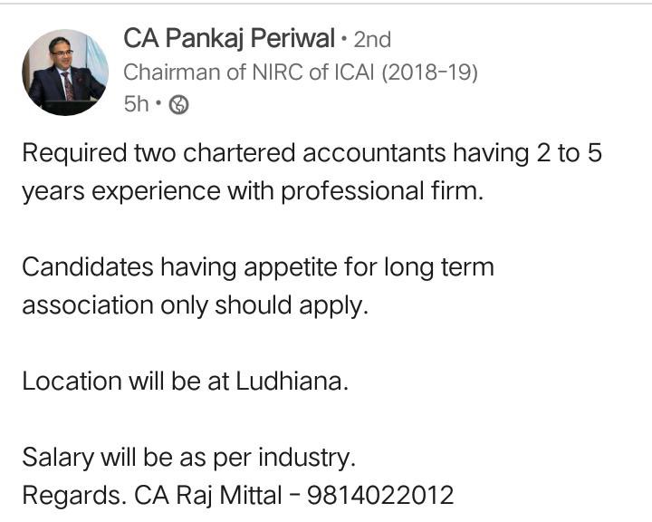CMA_ASPIRANTS's tweet photo. Vacancy for CA at Ludhiana.
#wearecma #CA #CA_vacancy #chartered_accountant #proud_ca #icai #icwai #vacancy #account_executive #icmai #cma #tax #cost #audit #cost_audit #being_professional #proud_cma #cost_accountant https://t.co/h7SWBLbXal