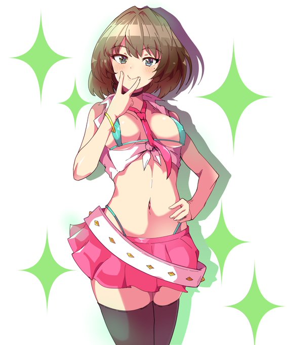 いけない楓さんを描きました。きっと酔ってるのでしょう。

#デレステ #デレマス
#高垣楓 