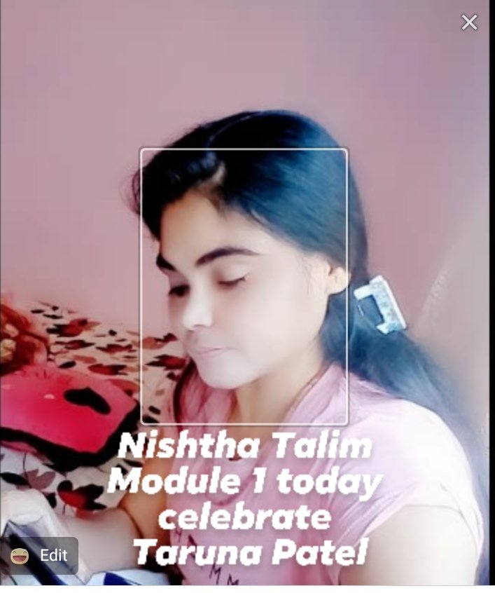 Nishtha Talim module 1 compete today
5/10/20.  .
School name... kosamdi kanya school ankleshwar Bharuch
Teacher name.... Taruna Patel...Maths science subject Teacher