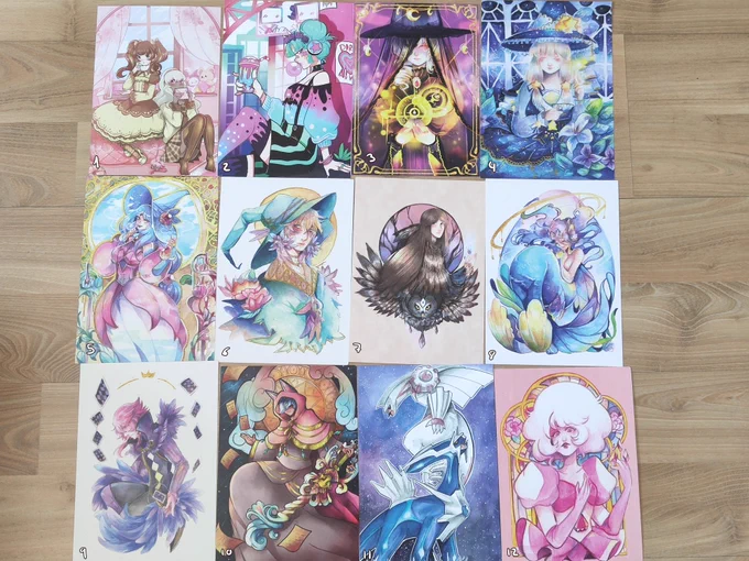 ⭐️Big sale⭐️
how the cons are cancel this year, these prints are not reprint

⭐️1€ each 

⭐️shipping:
spain: 1€
overworld: 3€ 
-depends the quantity of prints are wish is possible the shippping change-

RT very appreciated

#prints #originalart #witch #mermaid #Pokemon 