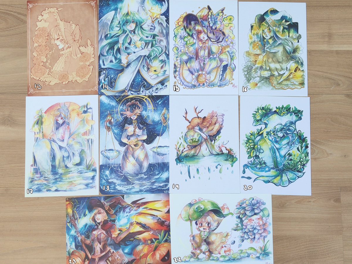 ⭐️Big sale⭐️
how the cons are cancel this year, these prints are not reprint

⭐️1€ each 

⭐️shipping:
spain: 1€
overworld: 3€ 
-depends the quantity of prints are wish is possible the shippping change-

RT very appreciated

#prints #originalart #witch #mermaid #Pokemon 