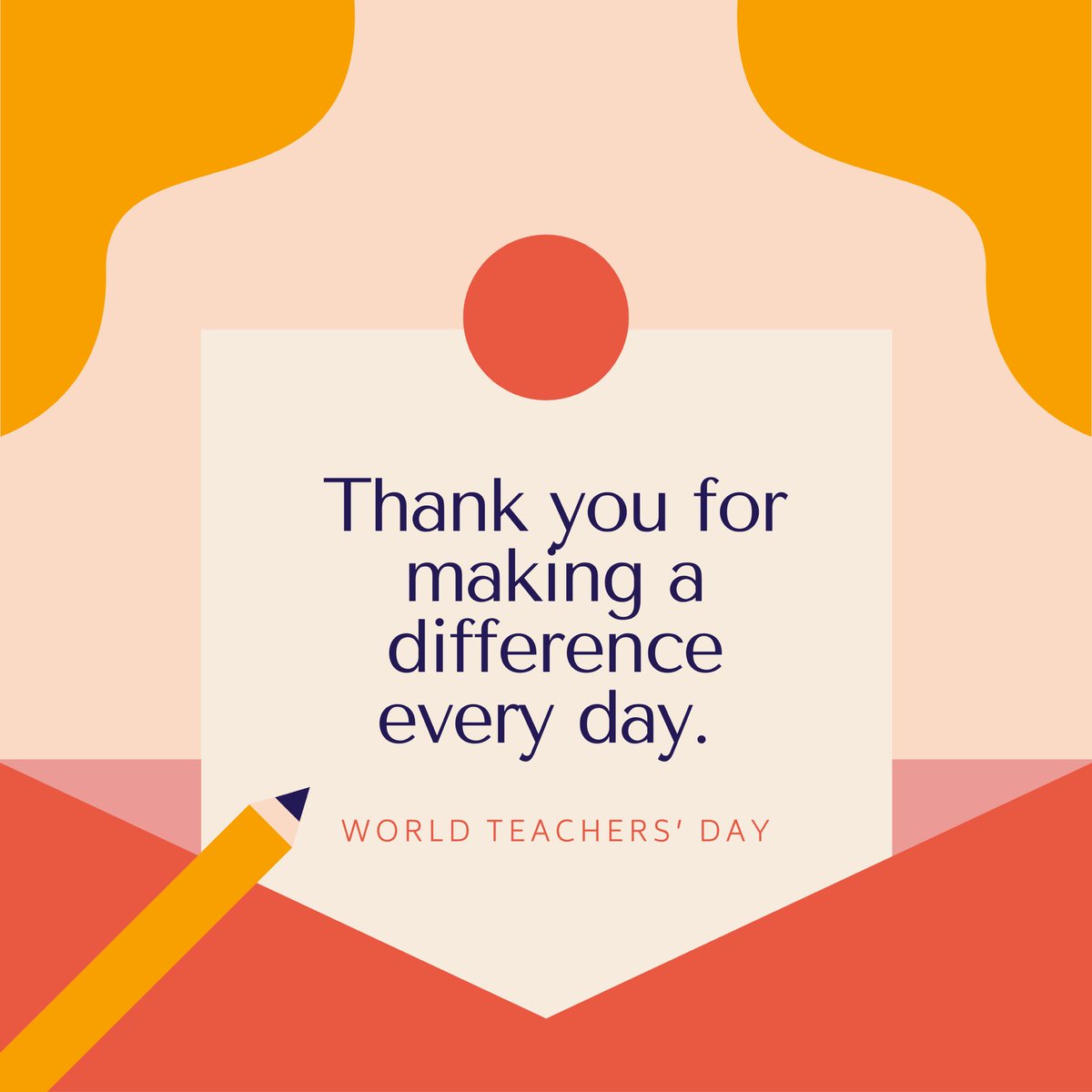 World Teachers’ Day—October 5, 2020. Thank you. Thank you. Thank you.