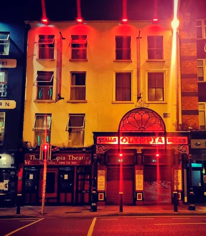 We're proud to support @DubFireBrigade and National Fire Safety Week. The Olympia Theatre will be lit red for National Fire Safety Week 2020. #SeeRedSTOPfire #FireSafetyIRE #20FSW #STOPFire