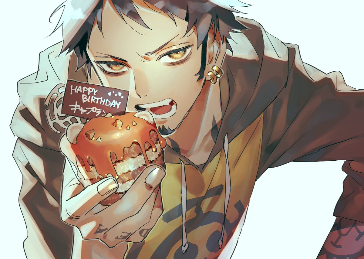 トラファルガー・ロー 「#トラファルガー・ロー生誕祭2020
???♥
おめでとうローさん 」|いんげんのイラスト