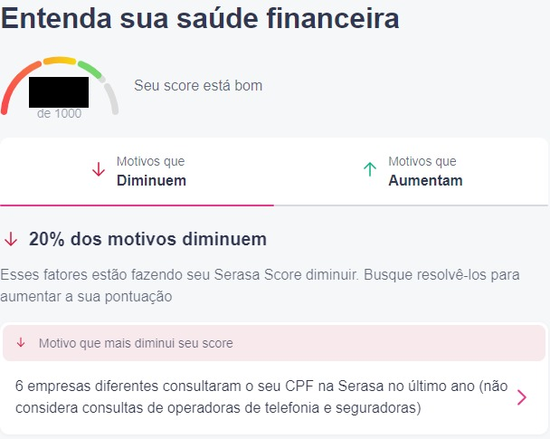 ericqueiroz's tweet photo. A Serasa diminuindo o score pq "prevê" que a pessoa vai se endividar. Não era pra fazer isso depois do endividamento?! 🤔Porque será que não chega a 1.000 hein @tonaserasa?
#serasa #faltadevergonha #minorityreport https://t.co/PHV4A5KtQf