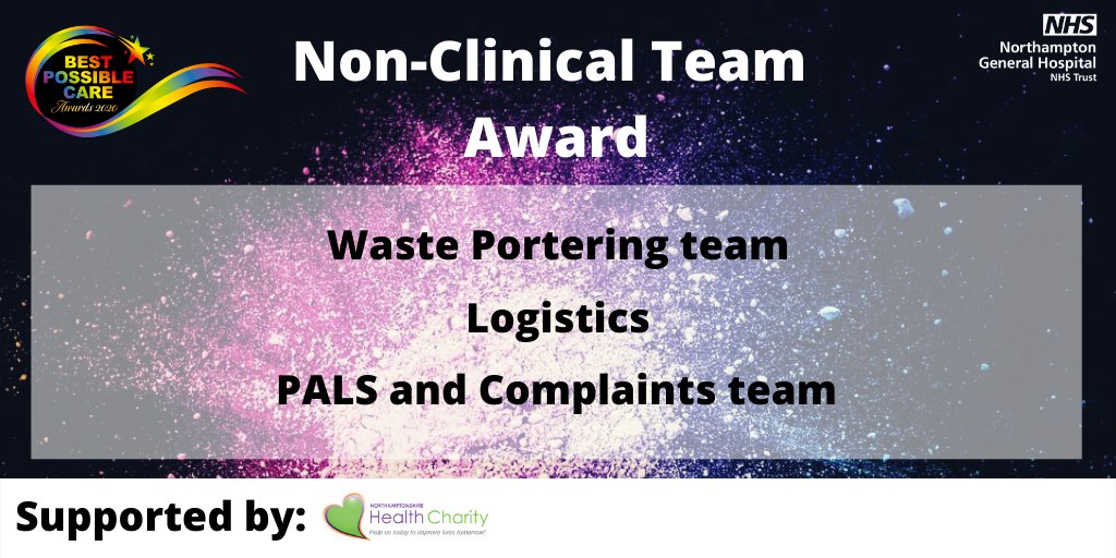 NGHnhstrust's tweet photo. Followed by the Non-Clinical Team Award... https://t.co/0CyAWHJmlA