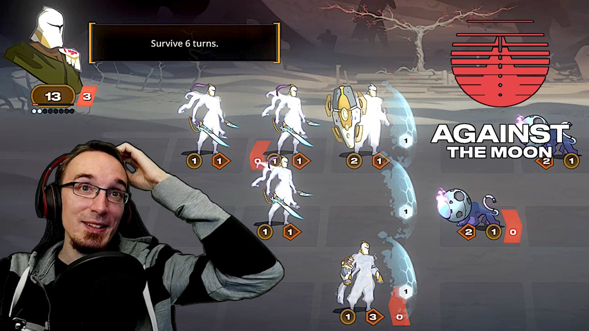 RayksAdventures's tweet photo. It's Mo(o)nday - time for another episode of #AgainstTheMoon! 🙂
🌑 https://t.co/H693vxFSgH 🌑
We finally learn the truth about Ghaldier and face Yabash in a decisive battle... 😤
#indiegame #deckbuilder #letsplay #indie #roguelike #roguelite #smallyoutuber #smallstreamer https://t.co/zAeGmd7pEl