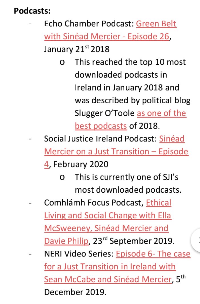 Today I formally left  @greenparty_ie - I was a member for over 10yrs, its primary researcher in opposition from 2016-19 & an advocate for climate justice/just transition within and outside the party. It was a wonderful adventure but much wasted potential (Long thread).