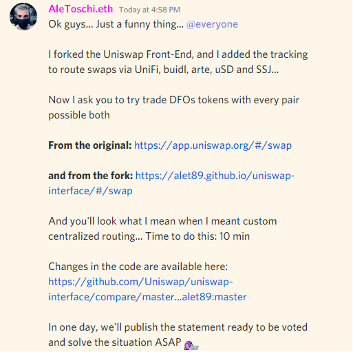 BUIDLrs's tweet photo. DON'T STOP.

BUIDLing.

HOLD ON TO THE FEELING.

@alessandromlt the madman ladies and gentlemen 👏👏👏

$BUIDL $UniFi $ARTE @dfohub https://t.co/Yq6bQYNXBL