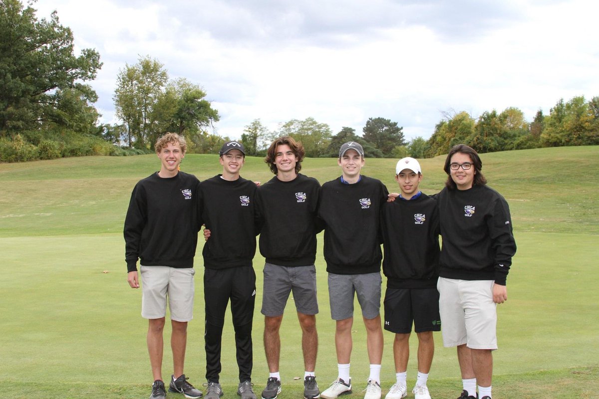 GoCHCA's tweet photo. These CHCA seniors were recognized this past week! Thank you for your leadership and commitment to the Golf Team-Tim, Hayden, Thomas, Connor, Matthew, David, and (missing from photo) Thomas &amp; Jack! #GoCHCA #EagleNation (more photos on CHCA's SmugMug site) @chcaeagles @ChcaG https://t.co/GAKSugknNR