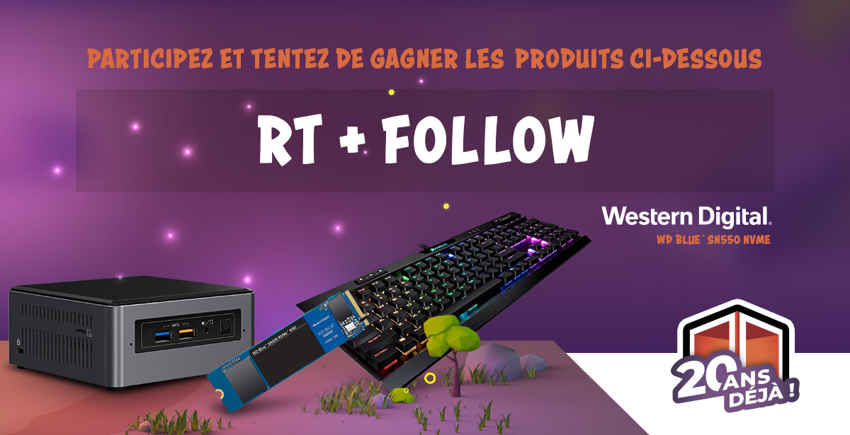 Materiel.net (@materielnet) on Twitter photo 🎂🎁 JEU CONCOURS ANNIVERSAIRE 🎁🎂
👉#RT + #Follow <a href="/materielnet/">Materiel.net</a> pour participer
📋Règlement :
🎰 TAS : 07/10/2020
#20AnsMaterielnet 🎂🎁 JEU CONCOURS ANNIVERSAIRE 🎁🎂
👉#RT + #Follow <a href="/materielnet/">Materiel.net</a> pour participer
📋Règlement :
🎰 TAS : 07/10/2020
#20AnsMaterielnet