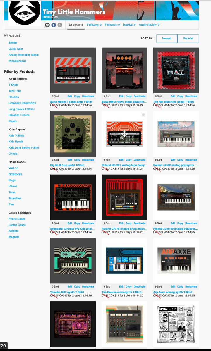 I just switched shops over to <a href="/TeePublic/">TeePublic</a> and if you've ever wanted a gear print or tee, everything is 35% off for the next 18 hours teepublic.com/user/tinylittl…