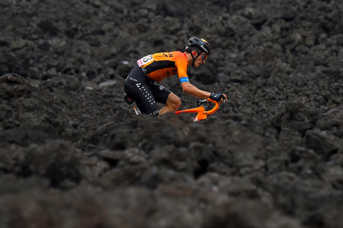 BHRVictorious's tweet photo. .@PelloBilbao1990 sits in 3rd place GC @giroditalia, after finishing with the group of favourites on Mount Etna. ��� 

#RideAsOne #Giro

📸 @bettiniphoto https://t.co/JutCIEBKBu