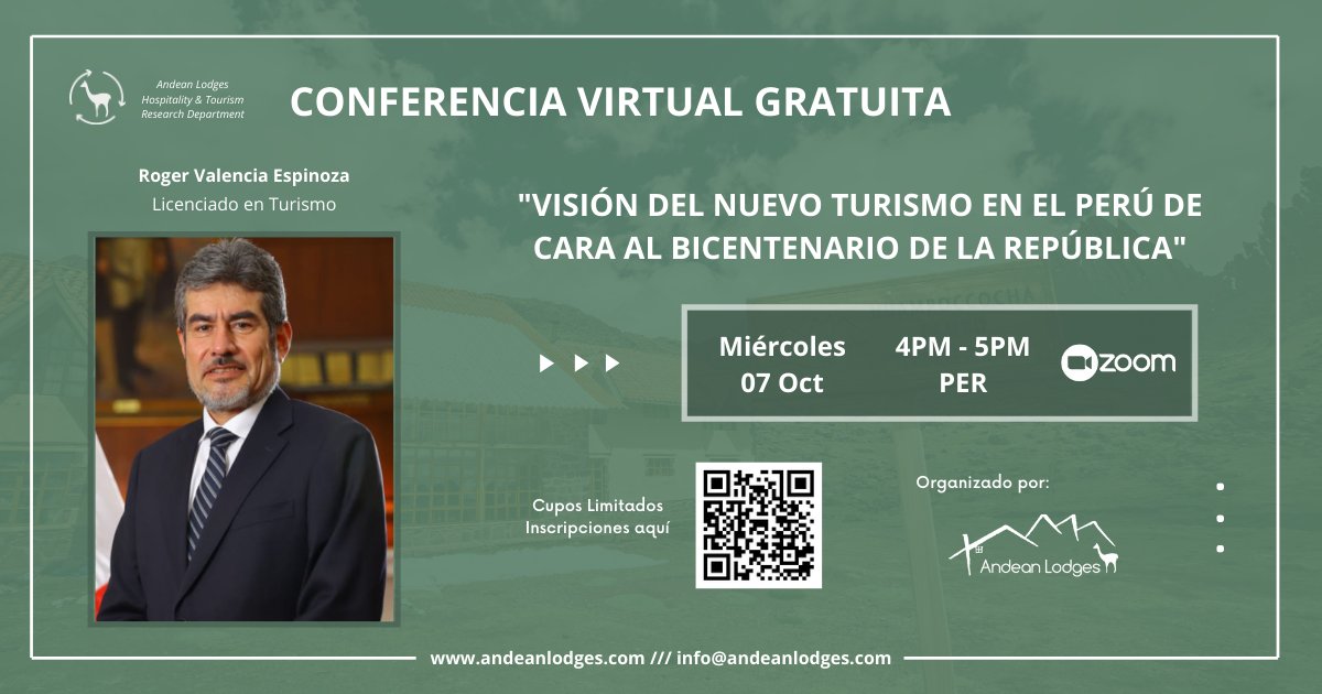 Invitación a Webinar - “Visión del nuevo turismo en el Perú, de cara al bicentenario de la república” - mailchi.mp/b25733951fc0/i…