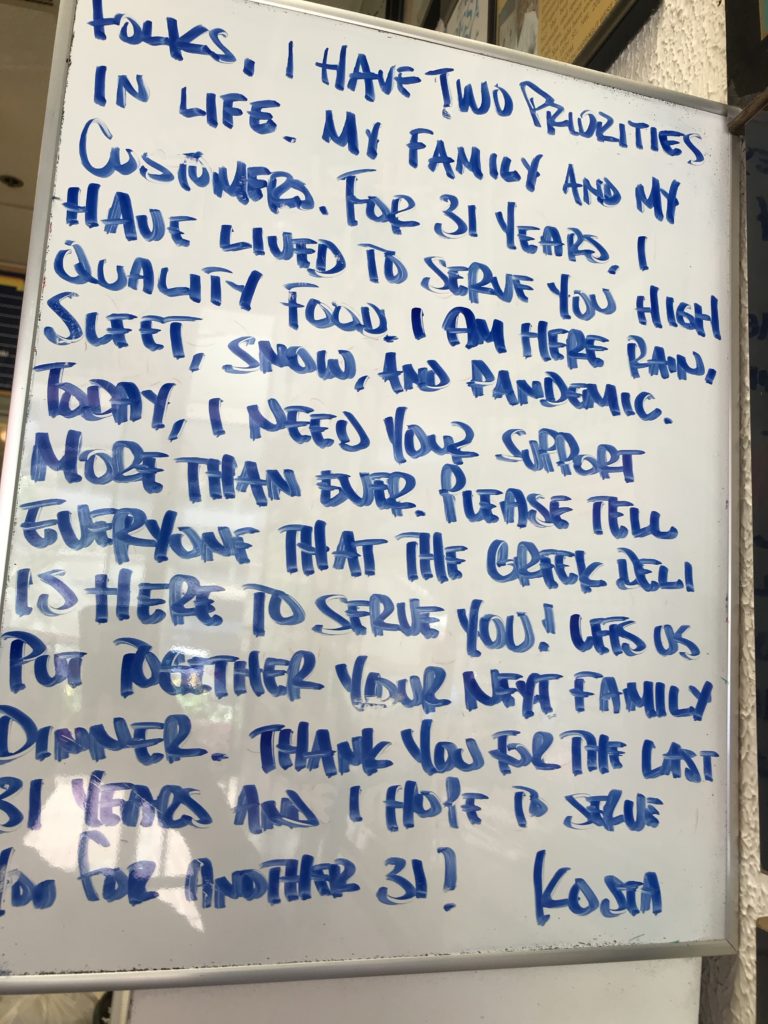 PoPville's tweet photo. "Please Tell Everyone The Greek Deli Is Here To Serve You!" https://t.co/tCDb1vionV https://t.co/eSIwHVzzOK