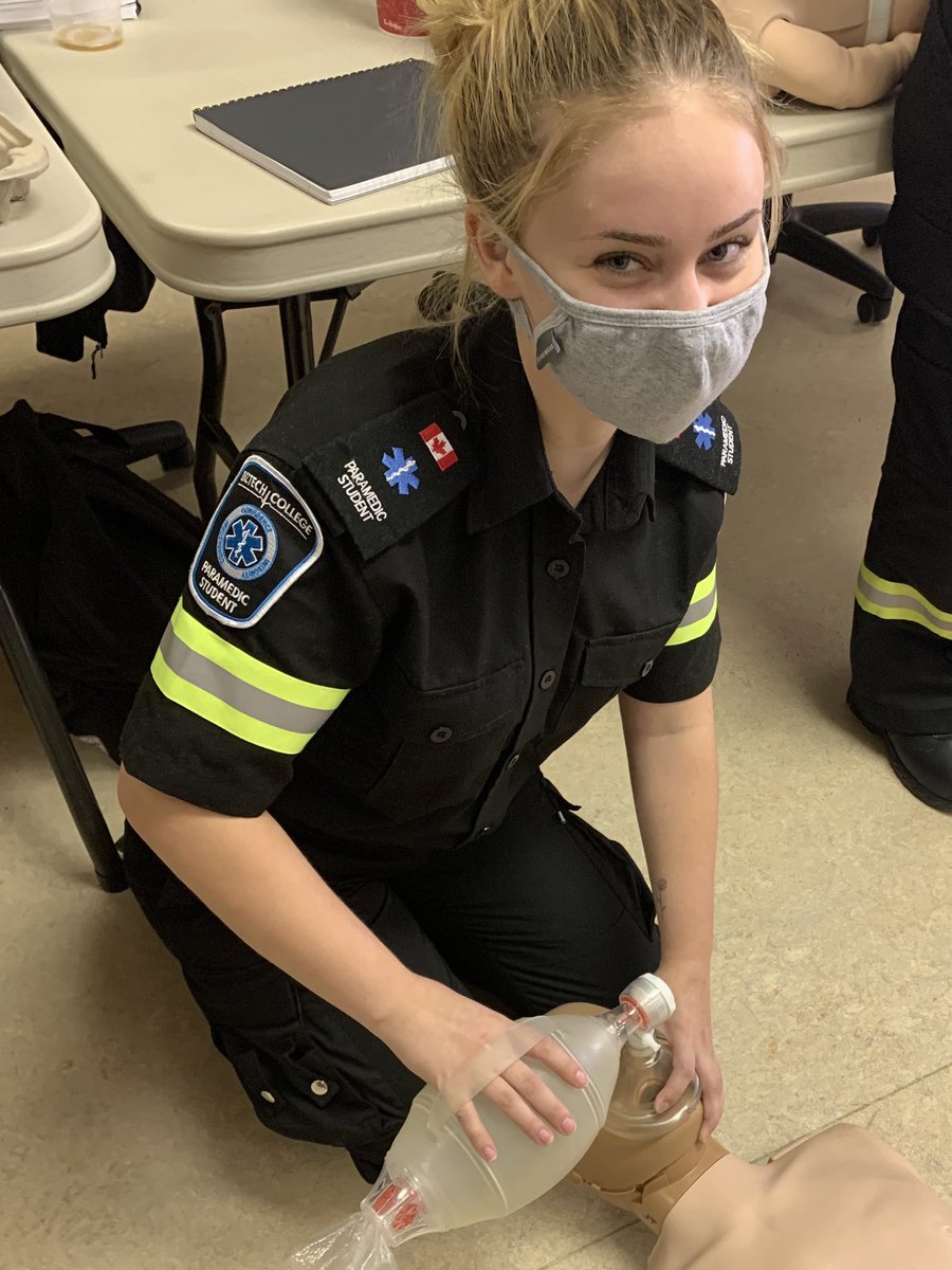 The show must go on ... paramedic students still learning even in these times ... BTI college paramedics