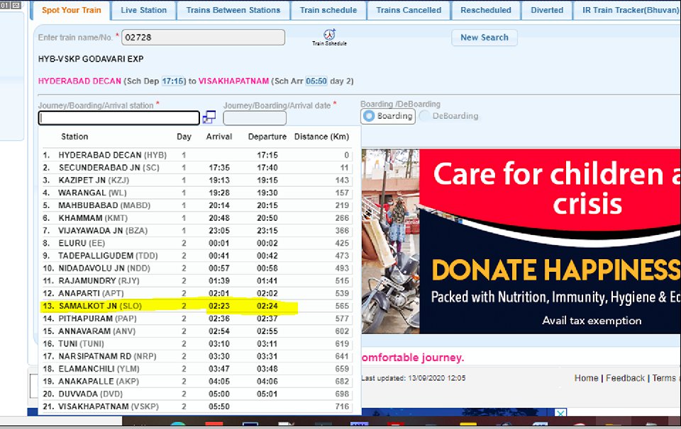 tollywoodnagar1's tweet photo. @RailwaySeva I could see there is stop in this list. Due to covid the train is running with limited  stops which means it is not stopping there. Therefore could you please confirm me from your end, whether it will stop in SLO or not? Quick response would be very helpful. Thank you https://t.co/irp37W6c6Y