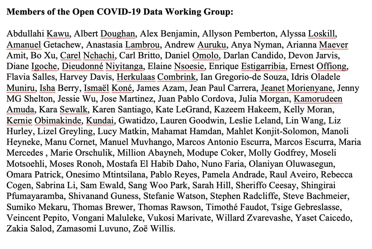 We are in-debt to the Open  #COVID19 Data Working Group. And there's some really exciting news coming about this project. Follow  @globaldothealth for updates. 14/15