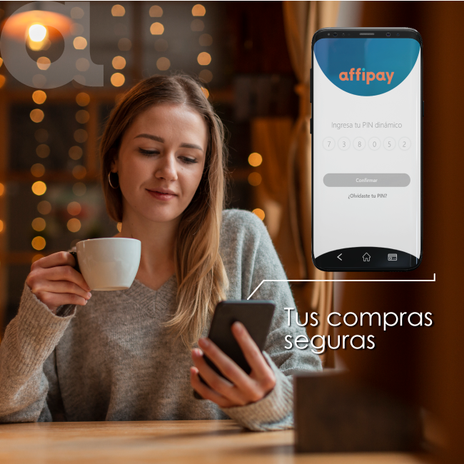 Affipay_mx's tweet photo. Con nuestro PIN dinámico. Compra todo lo que necesites en línea. https://t.co/bMKHZk9kSG