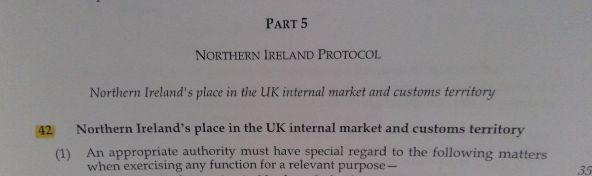 You may know this:UK  #InternalMarket Bill has arrived  @UKHouseofLords.But prob. no debate til after crunch EU Council, i.e. week after next.But what you may not know:It looks quite different to way it did before, inc. *big* amendments to part on N.Ireland  #Protocol...1/8
