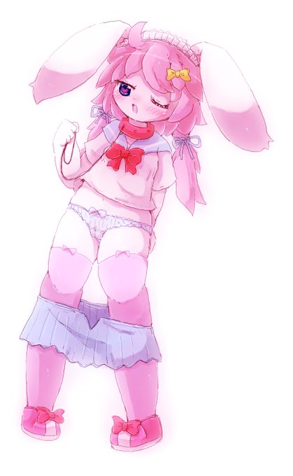 パステルカラーうさぎ 