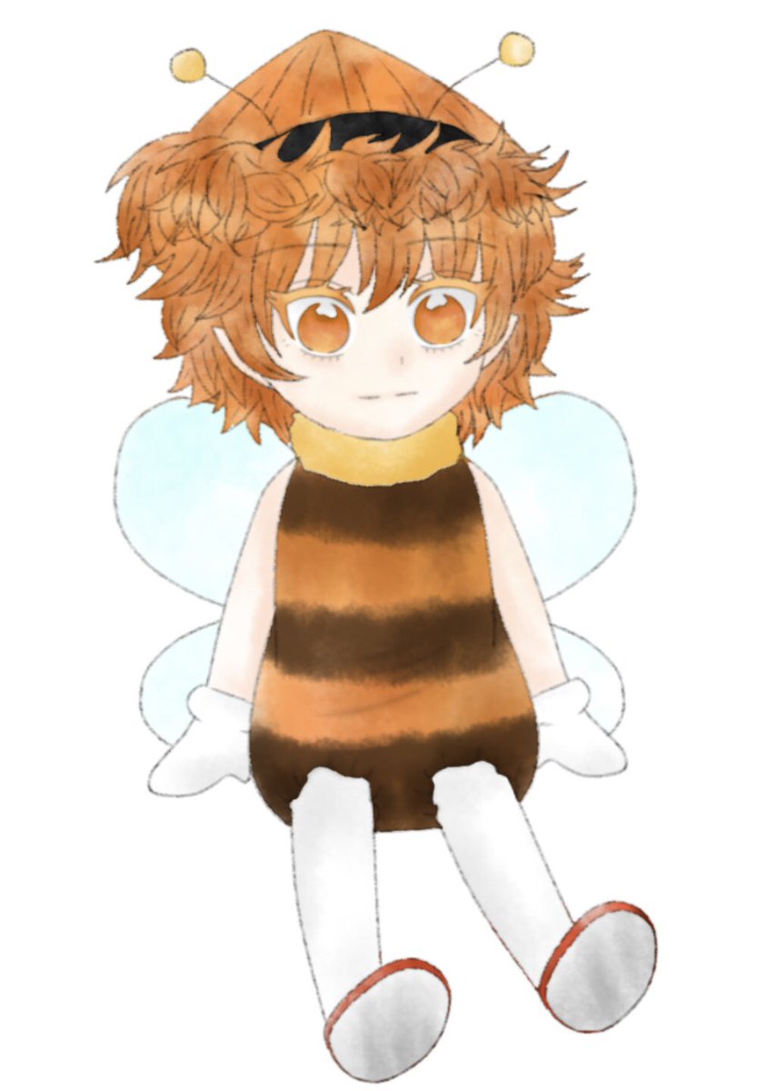 v_dhym's tweet photo. 描けた〜！！
蜂さんアガレスくんと蜂さんリードくん！！！！
蜂さん急に思い浮かべて昨日から描きました(​ *´꒳`*​)
こういうの描きなれてないし塗りなれてないので甘くみてね´ω`)ﾉ https://t.co/IEjT7je2A7
