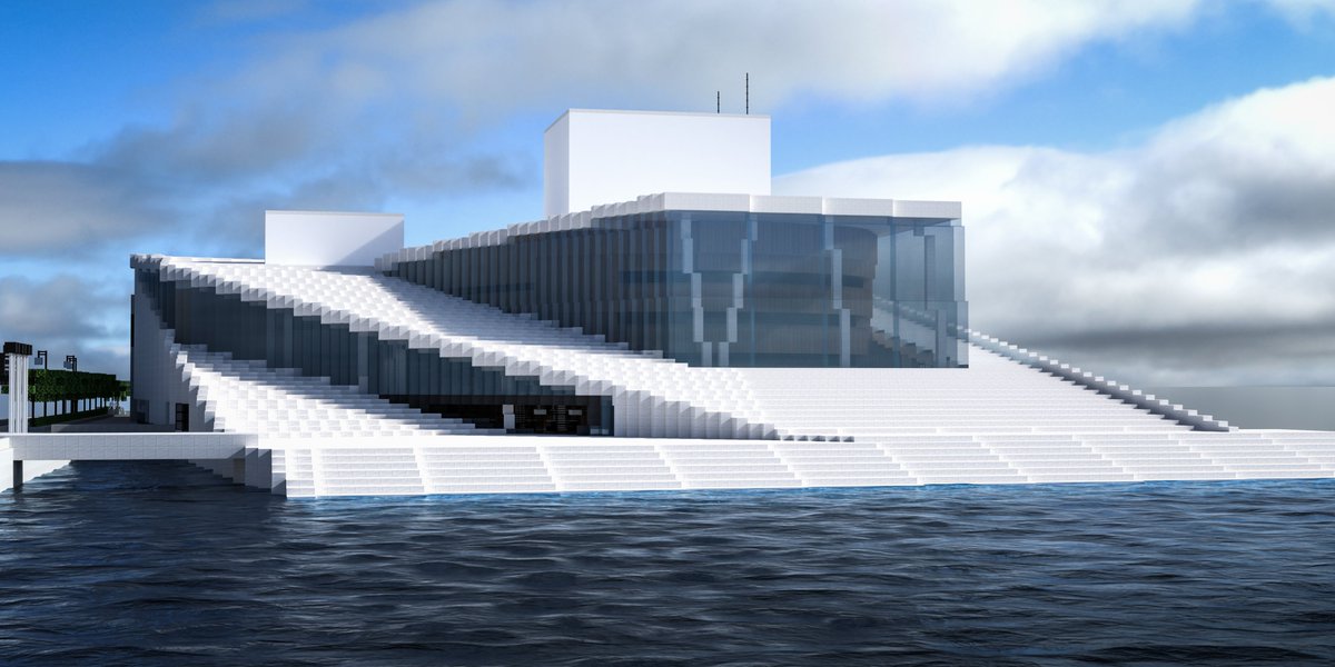 Oslo National Opera &amp; Ballet

Built by me 🏗️

Renders by <a href="/RyerTheGreat/">Ryer</a> 📸

planetminecraft.com/project/oslo-n…

#Minecraft #minecraft建築コミュ #architecture #Oslo
