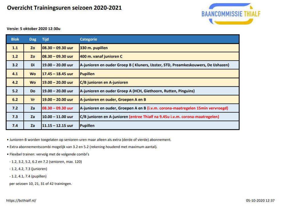 Baancomm_Thialf's tweet photo. Gewijzigde trainingstijd op zaterdag (blok 7.2) nu 8.30-9.30u #Thialf https://t.co/pgXKOiRzKO