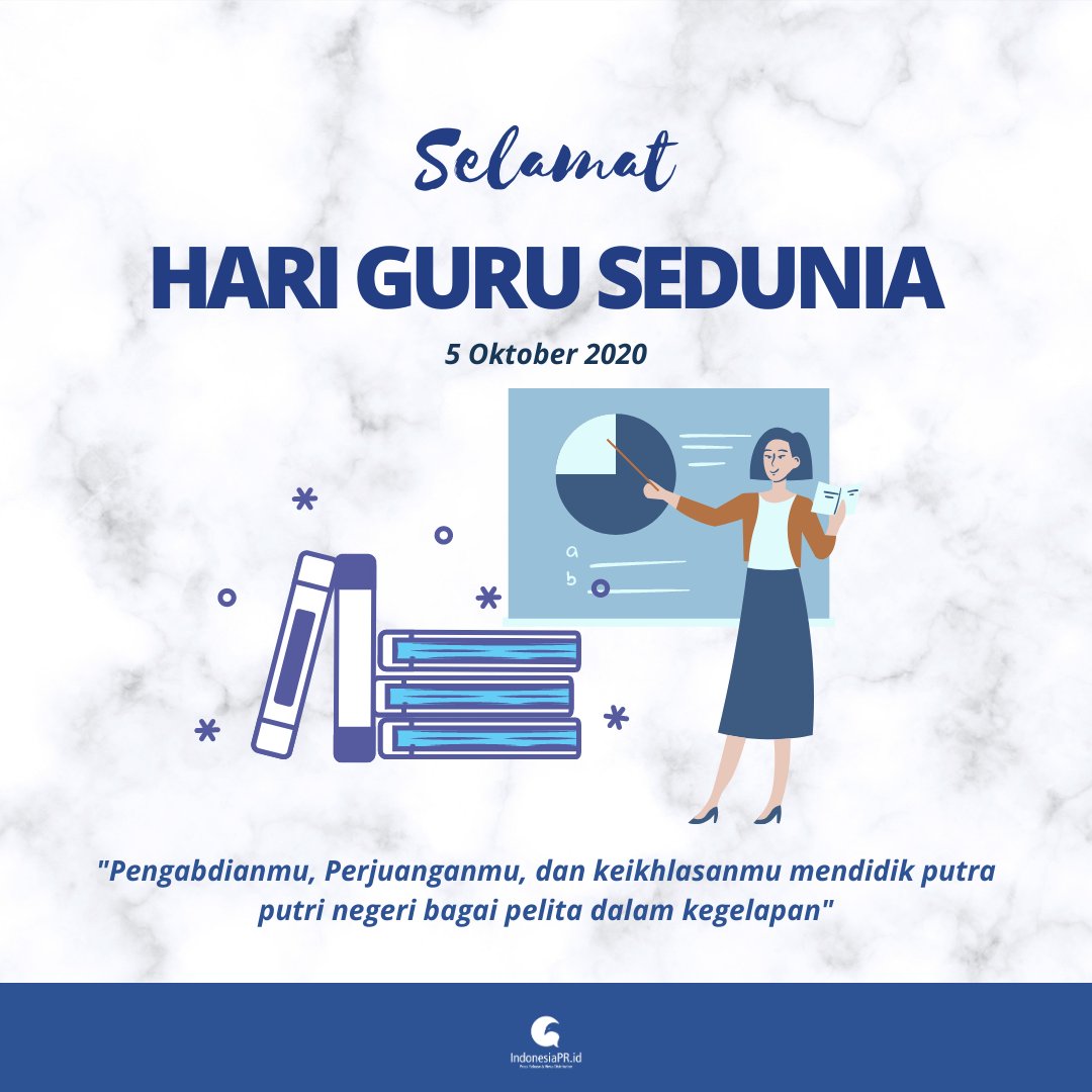 indonePRid's tweet photo. It is a great opportunity to say a big 'thank you' to all the teachers of the world who have gone out of their way to make sure no one is left behind. Happy #WorldTeachersDay
#IndonesiaPR #PRagency #PressReleaseDistributionService #MediaMonitoringAgency #MediaMonitoringService https://t.co/kt7irGiDDC