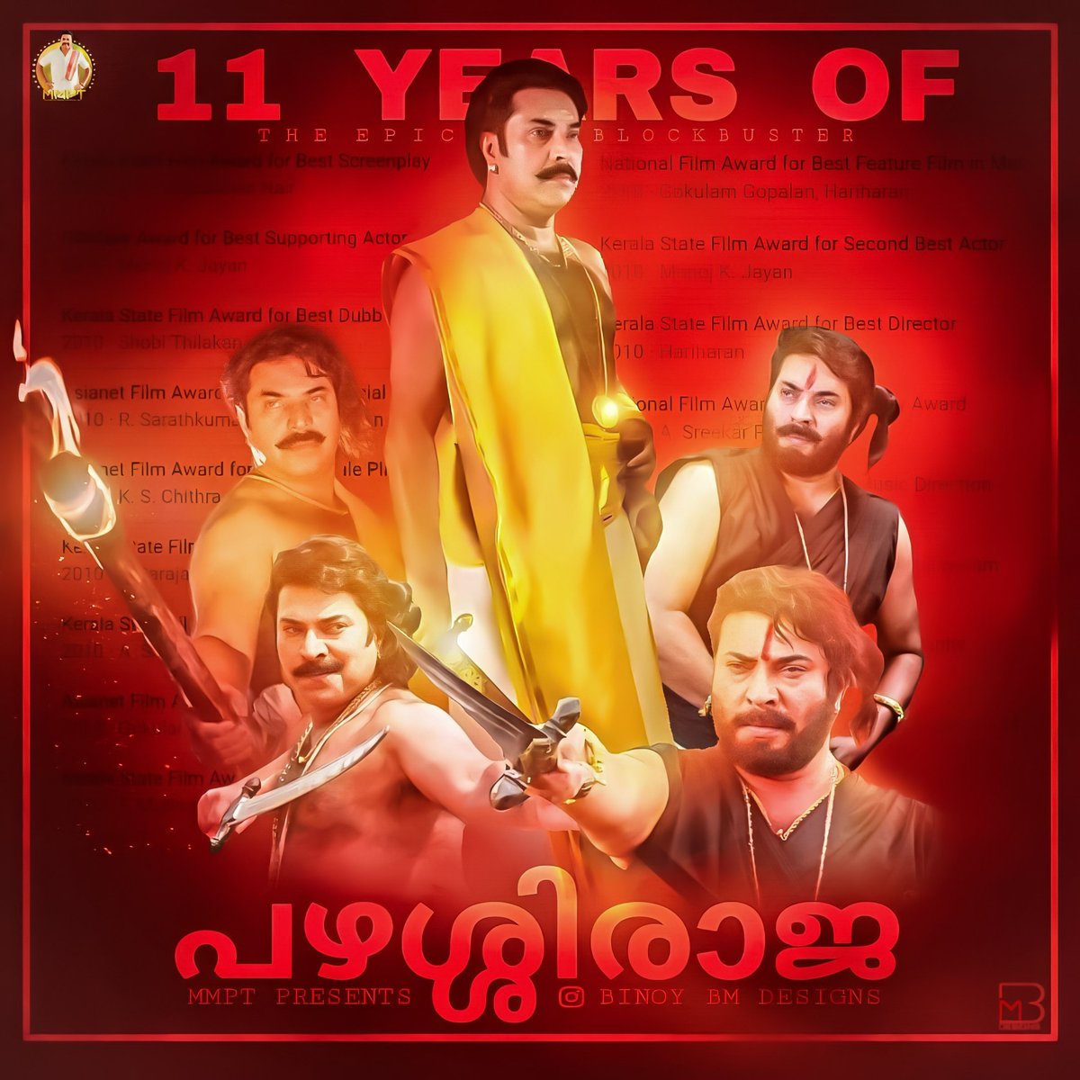 mfwaikerala's tweet image. Here&apos;s Colourful CDP From @MmptOfficial

#PazhassiRajaTrendOnOct15