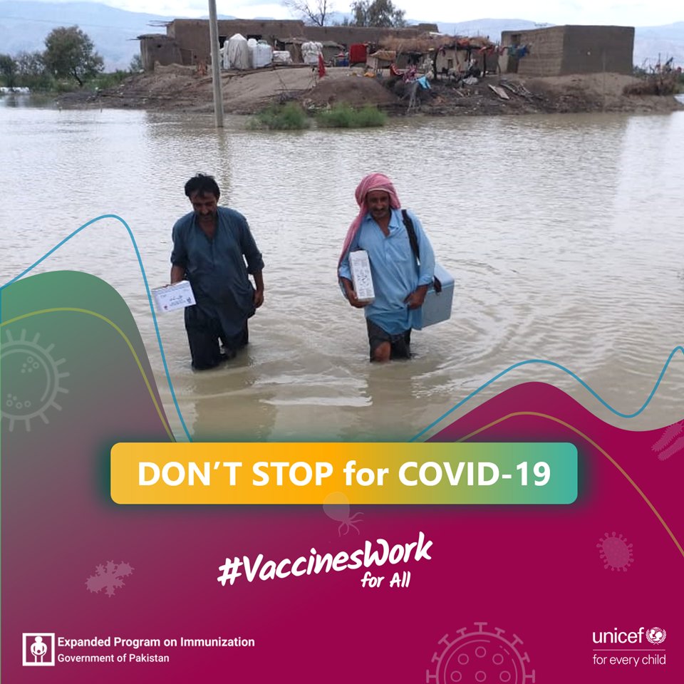 The dedication of our vaccinators to ensure children get immunized during COVID-19 pandemic is commendable. Let's give a shout out to these #VaccineHeroes across Pakistan! #VaccinesWork