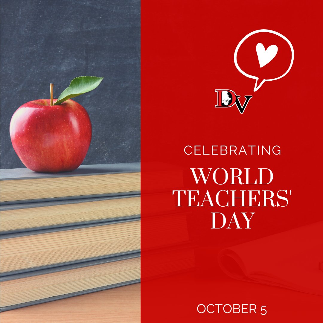 Today, teachers across the globe are celebrating #WorldTeachersDay. Join in the celebration! Drop a heart below with the name of a #DVISD teacher who inspires you.

#HappyWorldTeachersDay #ThankATeacher #LearningNeverStops